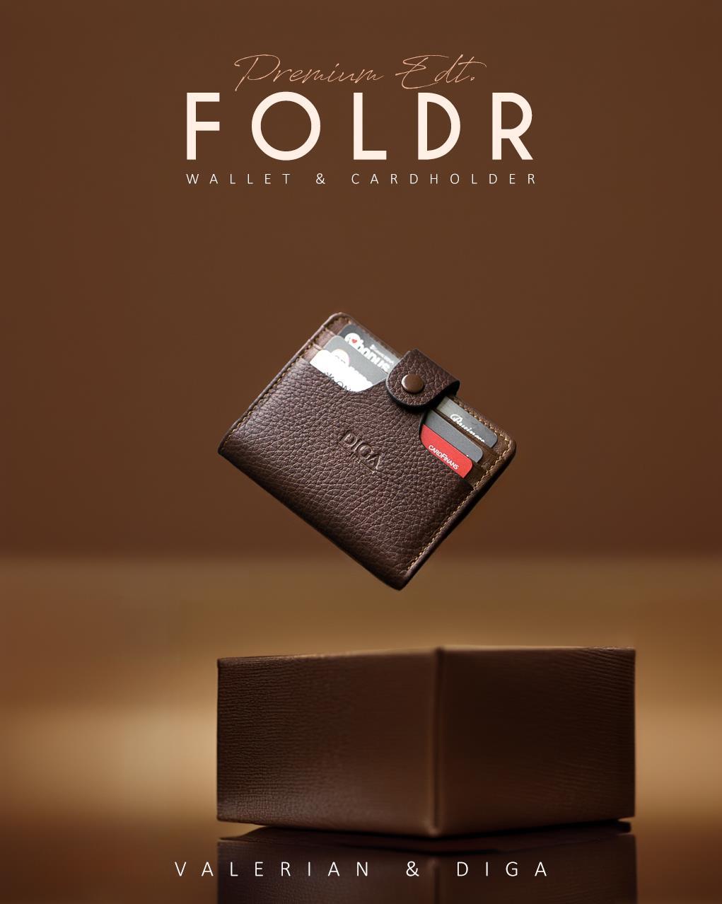 Foldr Hakiki Deri Cüzdan - Kartlık -Taba