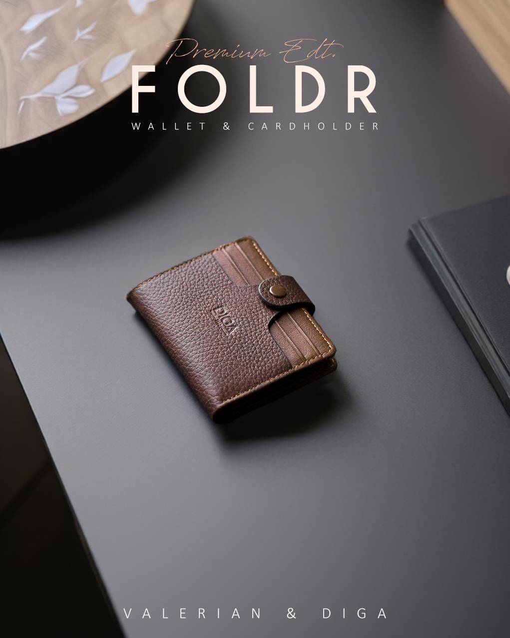 Foldr Hakiki Deri Cüzdan - Kartlık -Taba