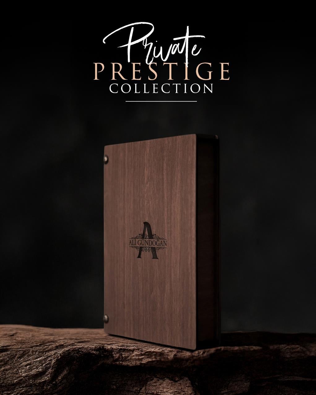 Kişiye Özel Ahşap Kutulu Defter Hediye Seti - Private Prestige Collection
