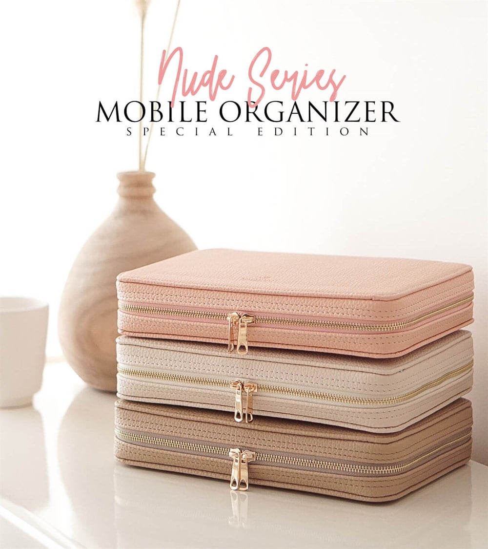Mobil-Tablet Organizer Nude Serisi- El / Omuz Çantası (Kadın)