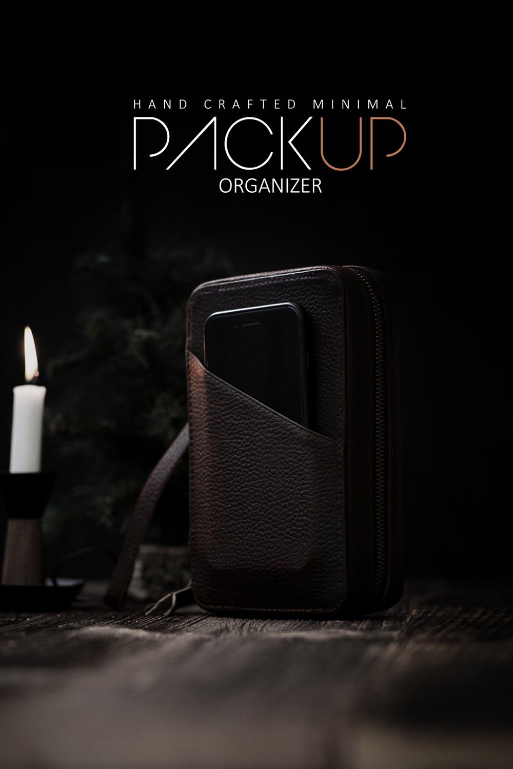 Packup Hand Crafted Leather Organizer - %100 El Yapımı Hakiki Deri El Pörtföyü