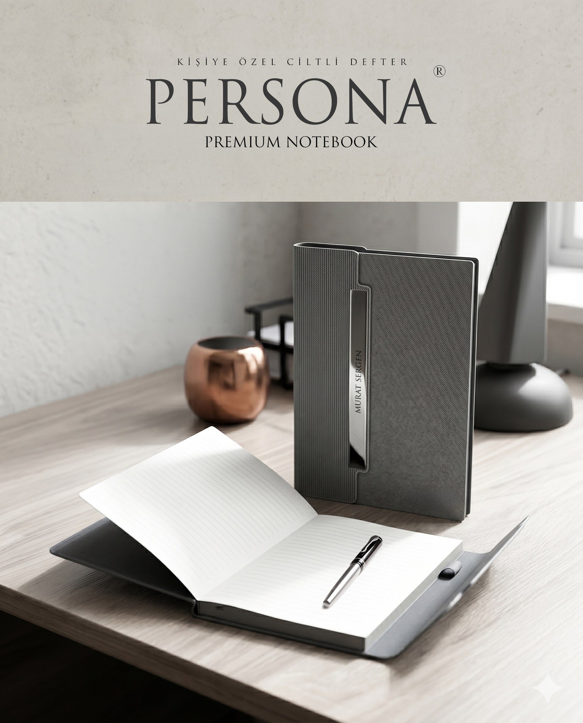 Persona Kişiselleştirilebilir Thermo Deri Defter