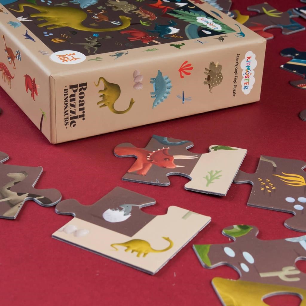 Ara-Bul Puzzle (Yapboz) - Dinozorlar 35 Parça  
