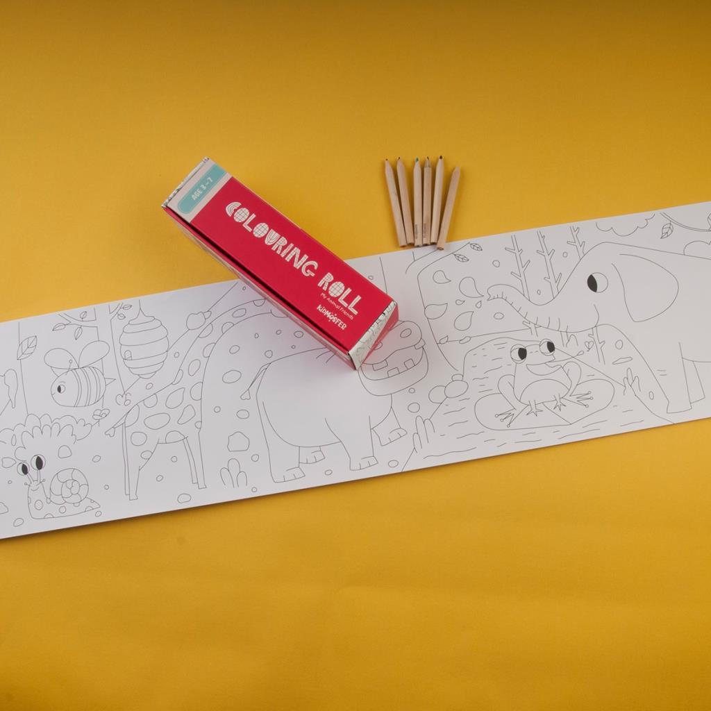Boyama Rulosu - Hayvanlar  COLOURING ROLL MY ANIMAL FRIENDS