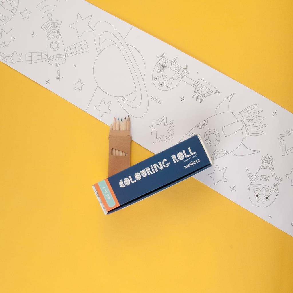BOYAMA RULOSU - UZAY MACERASI  COLOURING ROLL SPACE TRAVEL