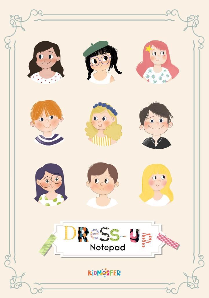 Kes-Tasarla Defter  Dress-Up Notepad