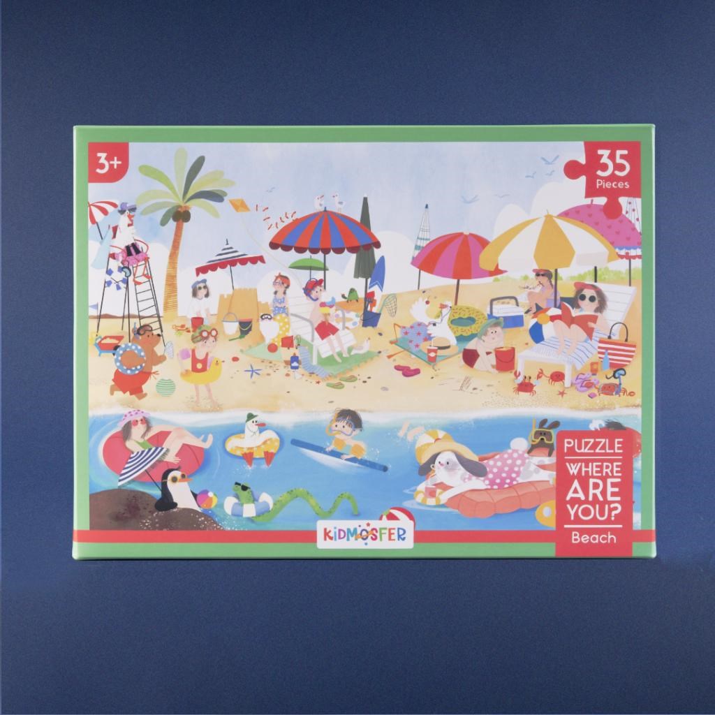 Where Are You / Neredesin / Plaj Puzzle (Yapboz) / 35 Parça 3+ Yaş  B0F5HHK3N9
