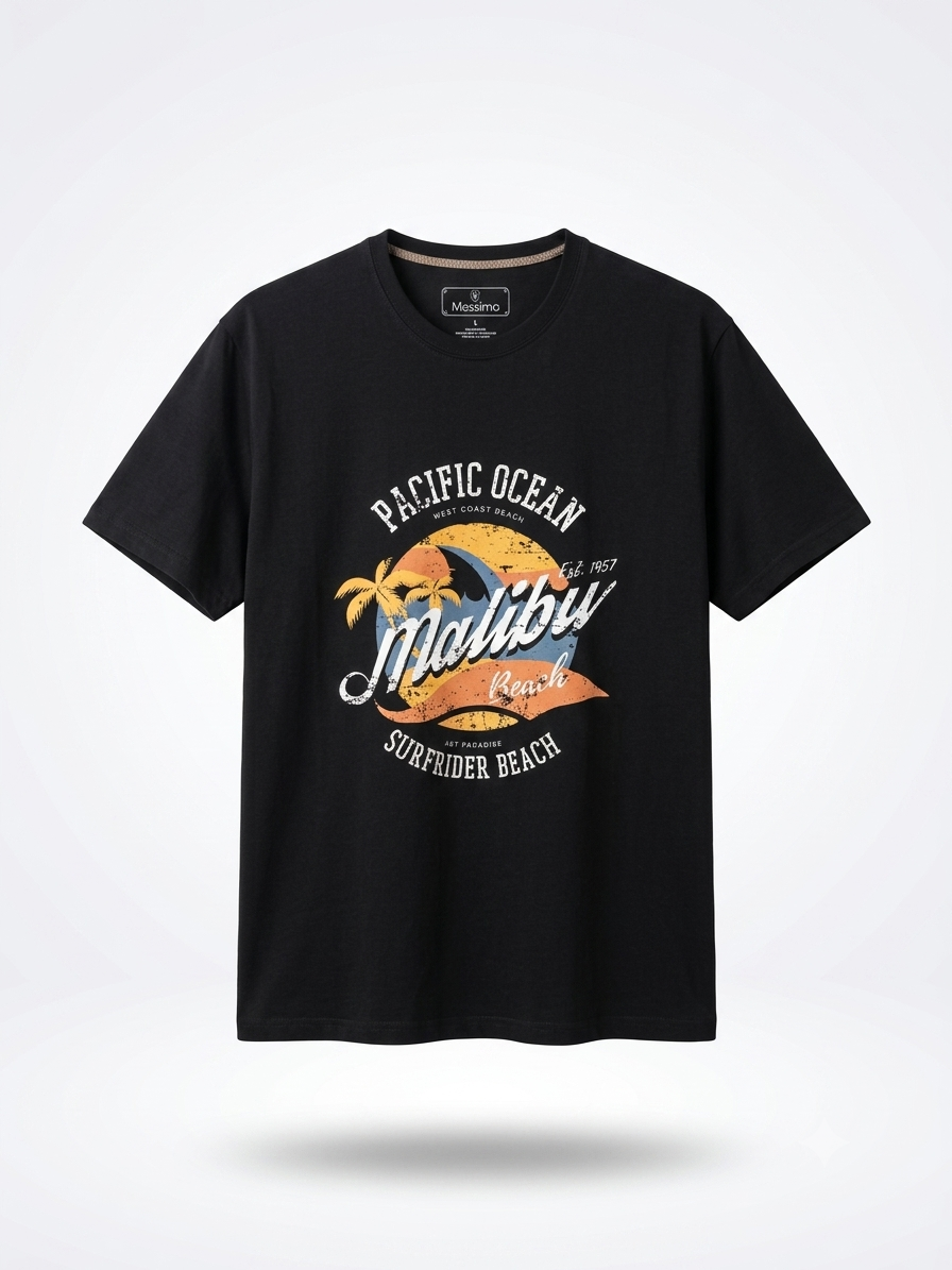 Baskılı T-Shirt Büyük Beden Erkek