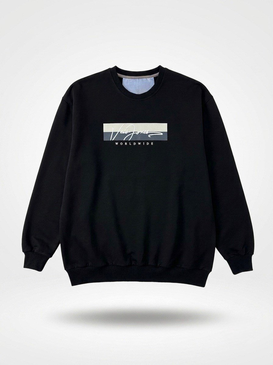 Büyük Beden Erkek Baskılı SweatShirt