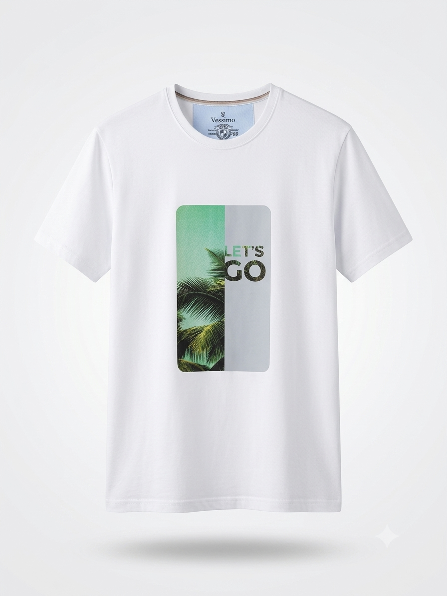 Büyük Beden Erkek Baskılı T-Shirt