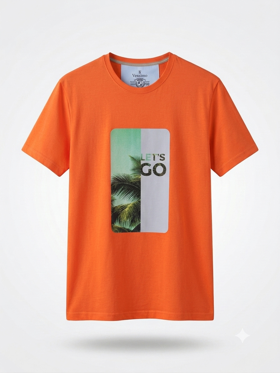 Büyük Beden Erkek Baskılı T-Shirt