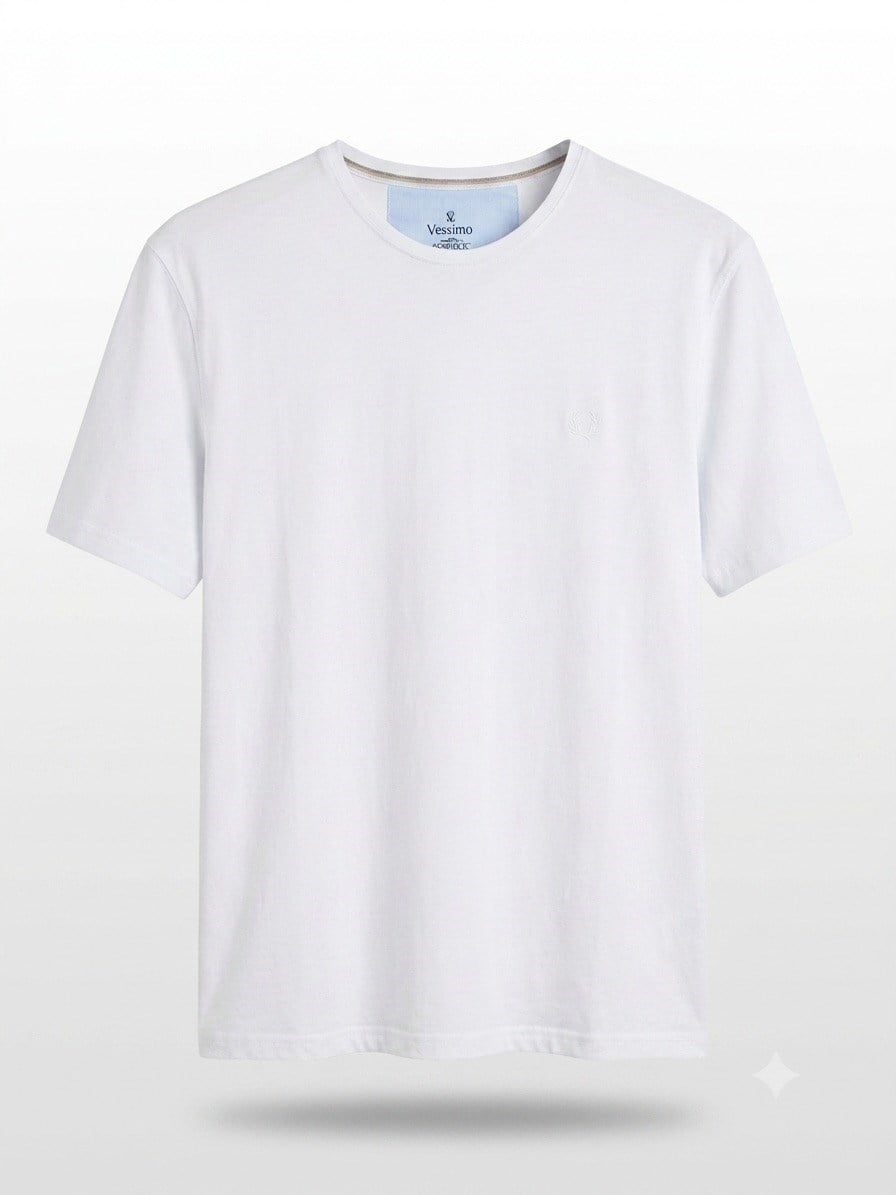 Büyük Beden Erkek Beyaz Basic T-Shirt