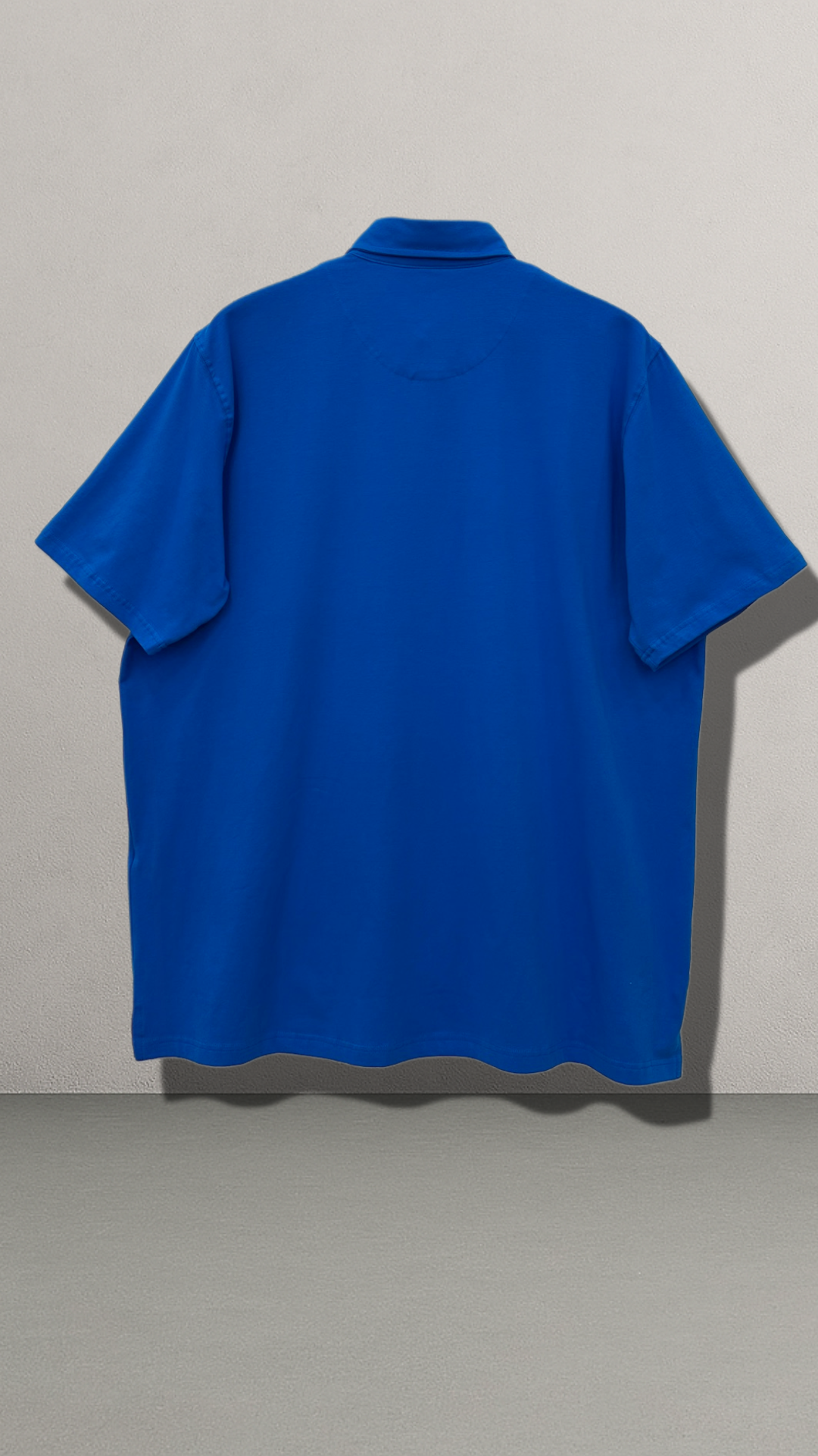 Büyük Beden Erkek Polo Yaka T-Shirt Mavi