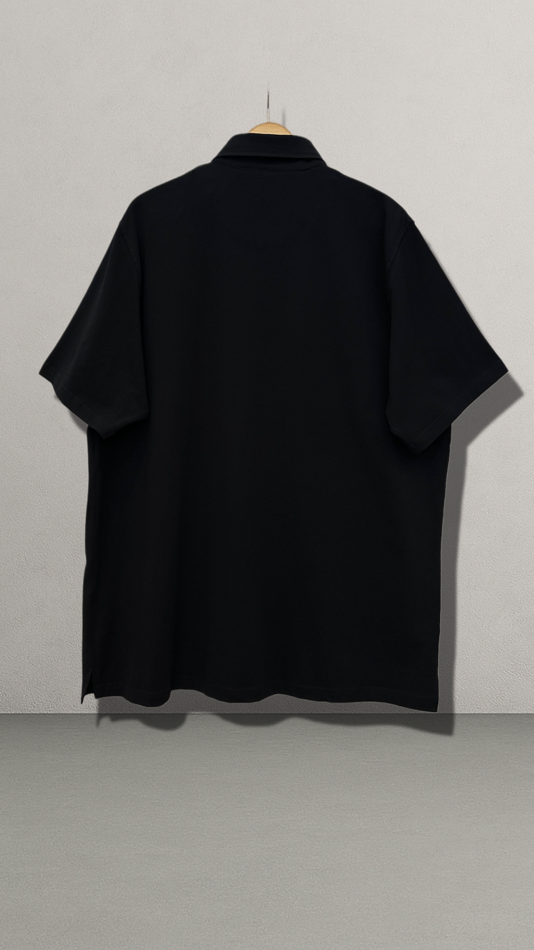 Büyük Beden Erkek Polo Yaka T-Shirt Siyah