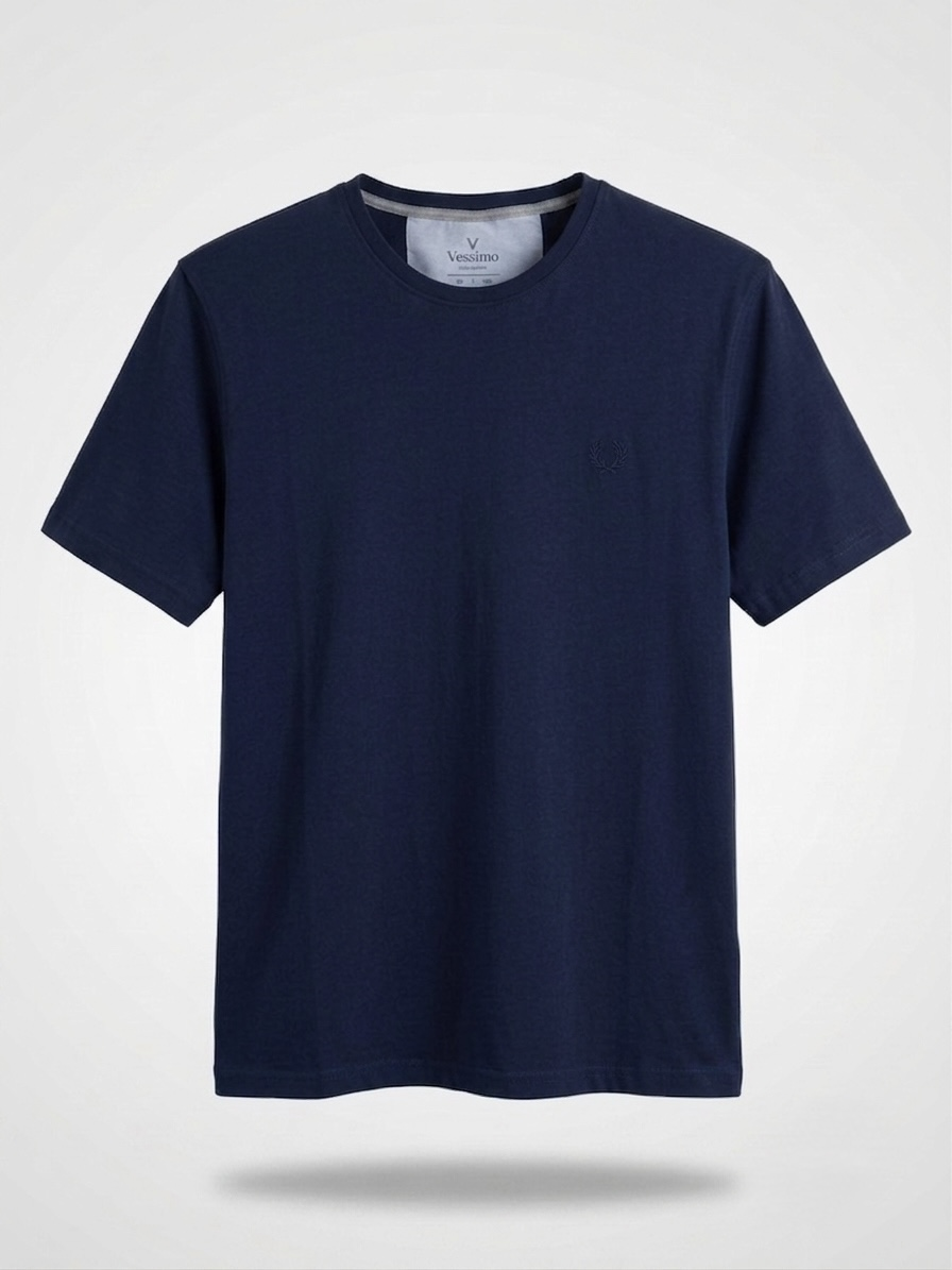 Büyük Beden Lacivert Basic T-Shirt