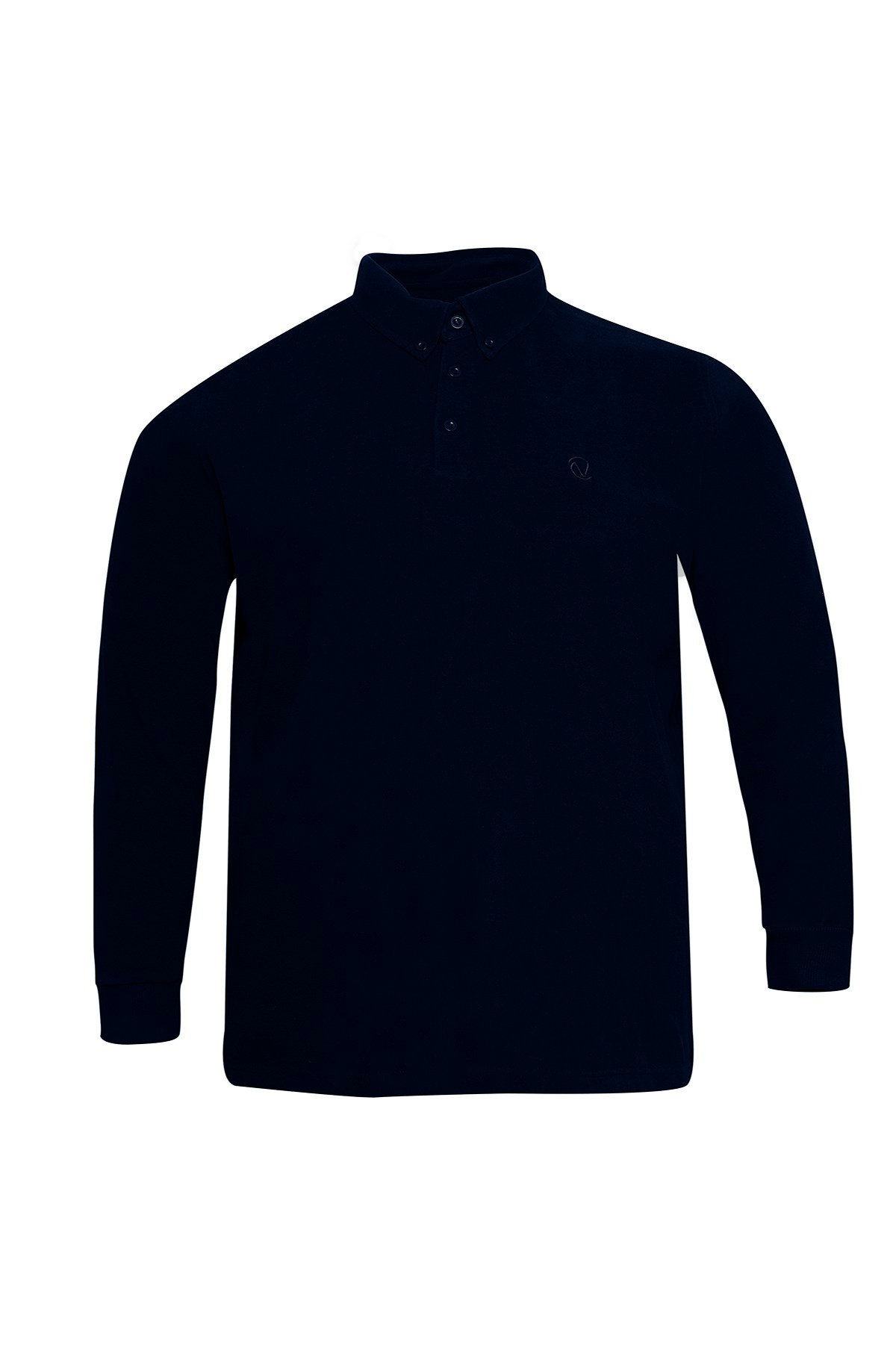 Kışlık Polo Yaka İndigo Sweat