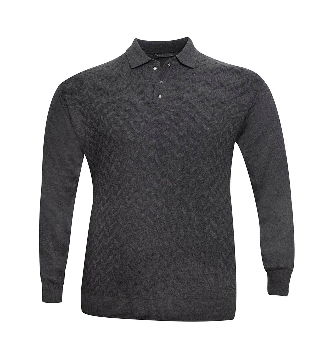 Vessimo Büyük Beden Erkek Gri Desenli   Sweat