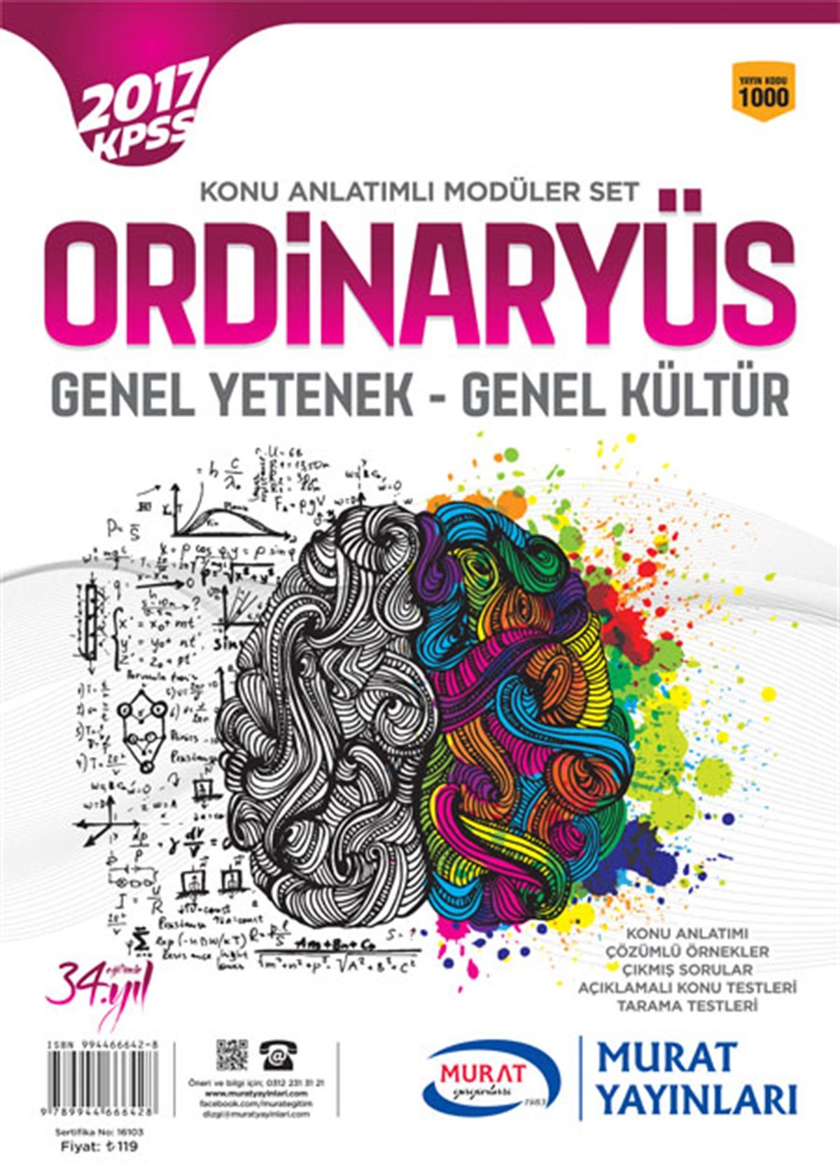 1000 - Ordinaryüs Modüler Set Genel Yetenek Genel Kültür Lisans