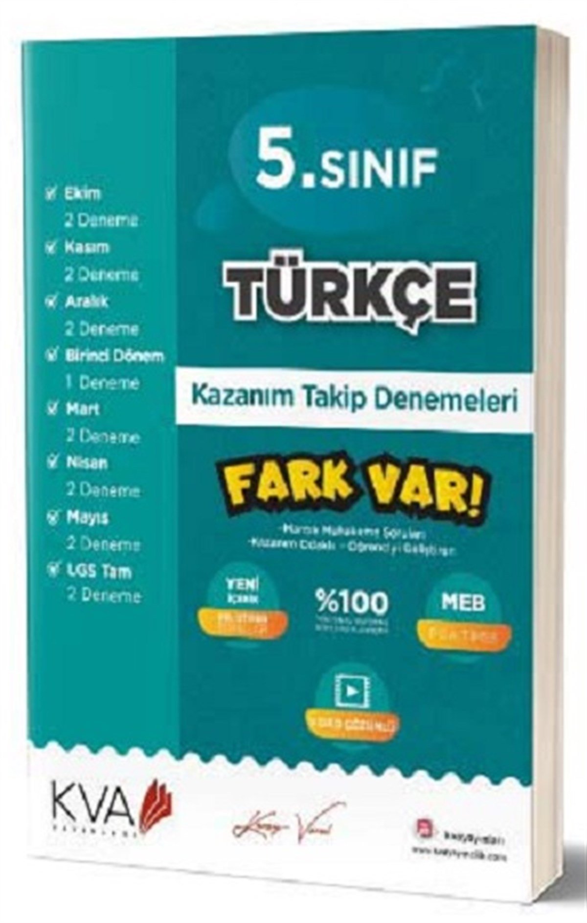 5. Sınıf Türkçe Fark Var Kazanım Takip Denemeleri