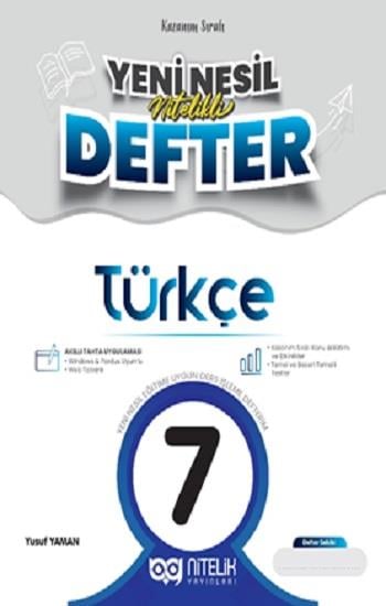 7. Sınıf Türkçe Yeni Nesil Nitelikli Defter