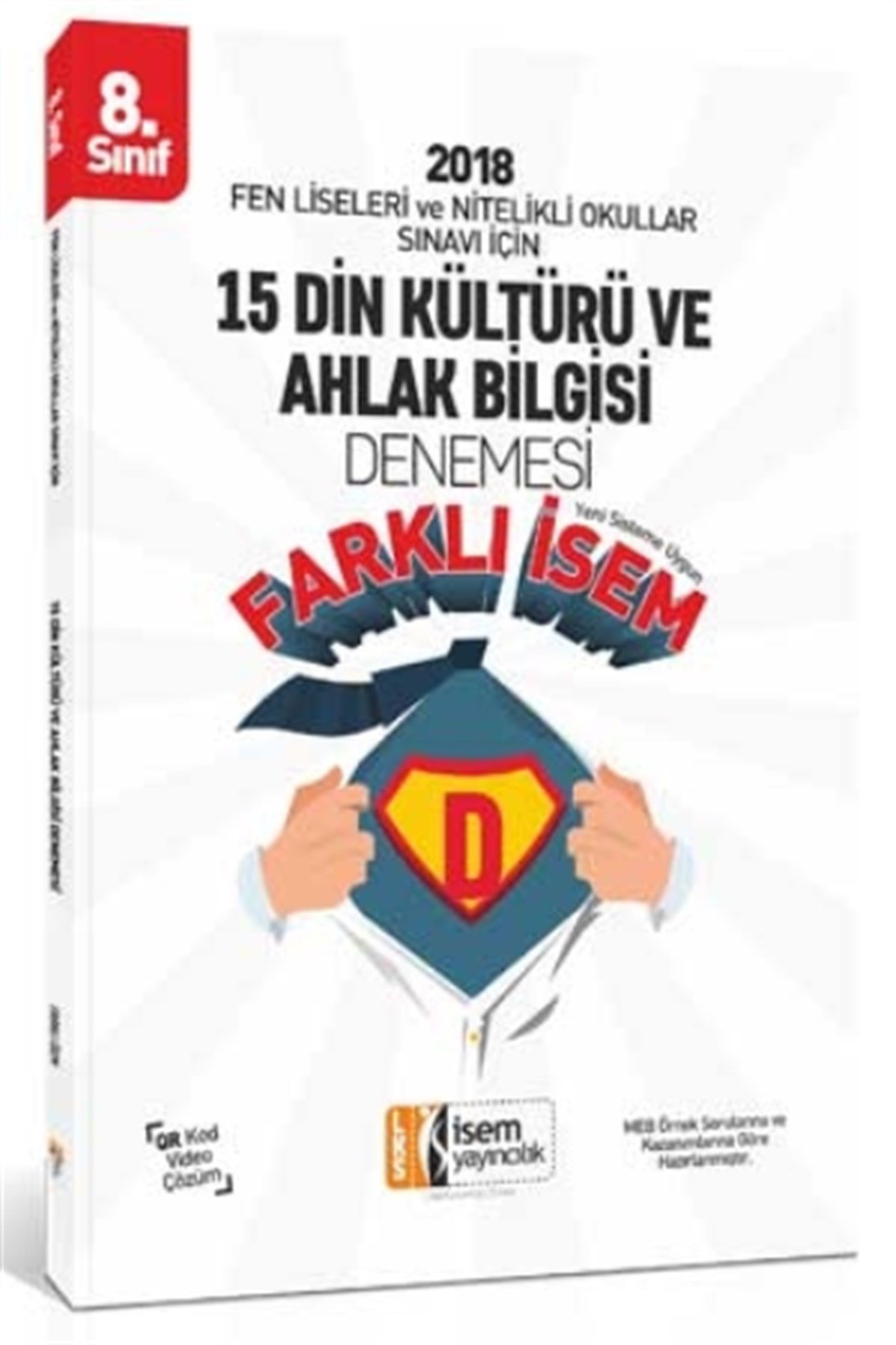8. Sınıf Fen Liseleri ve Nitelikli Okullar Sınavı İçin Din Kültürü ve Ahlak Bilgisi 15 Deneme
