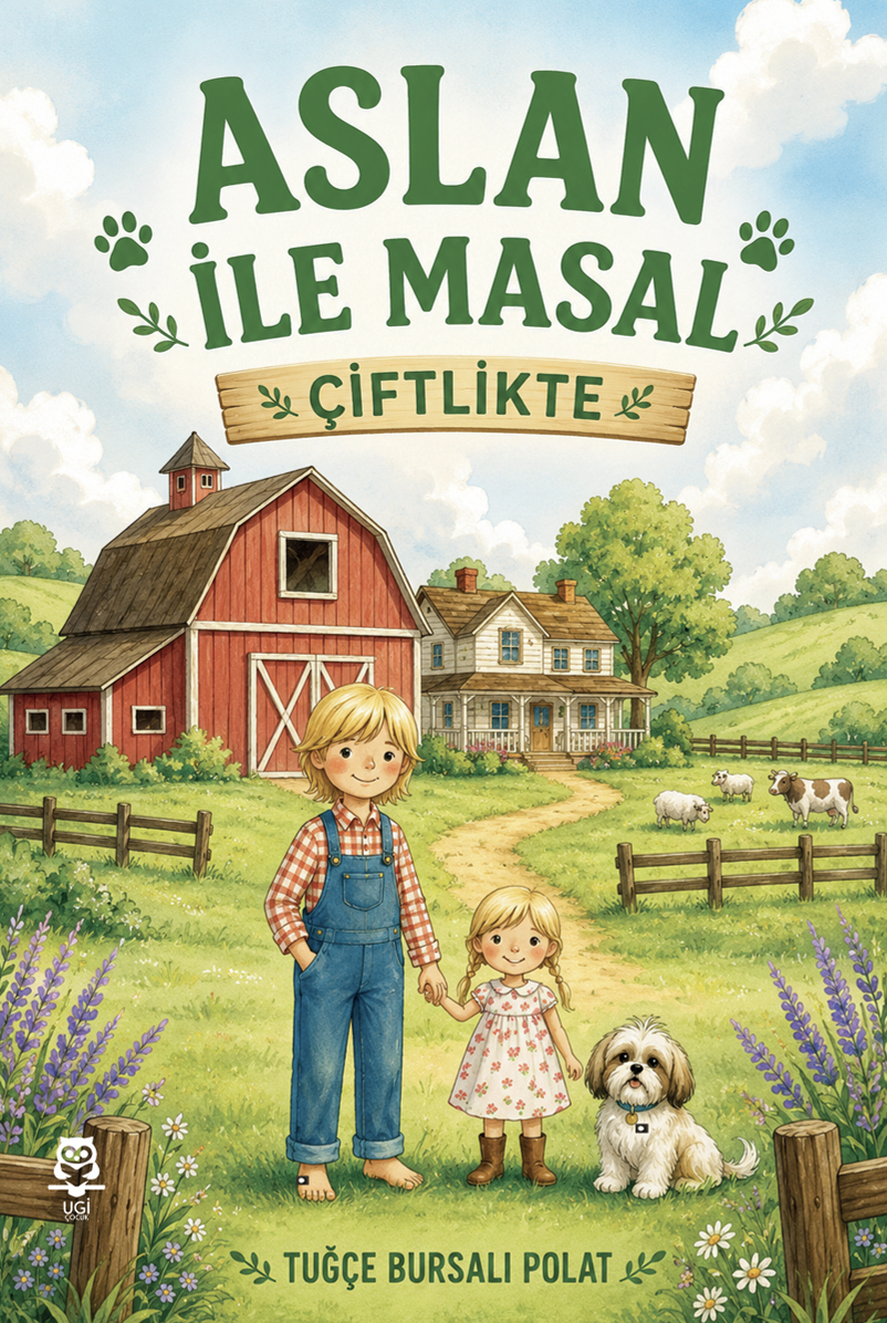 Aslan ile Masal “Çiftlikte” , Tuğçe Bursalı Polat , UGİ Çocuk , 9786259071527 ,