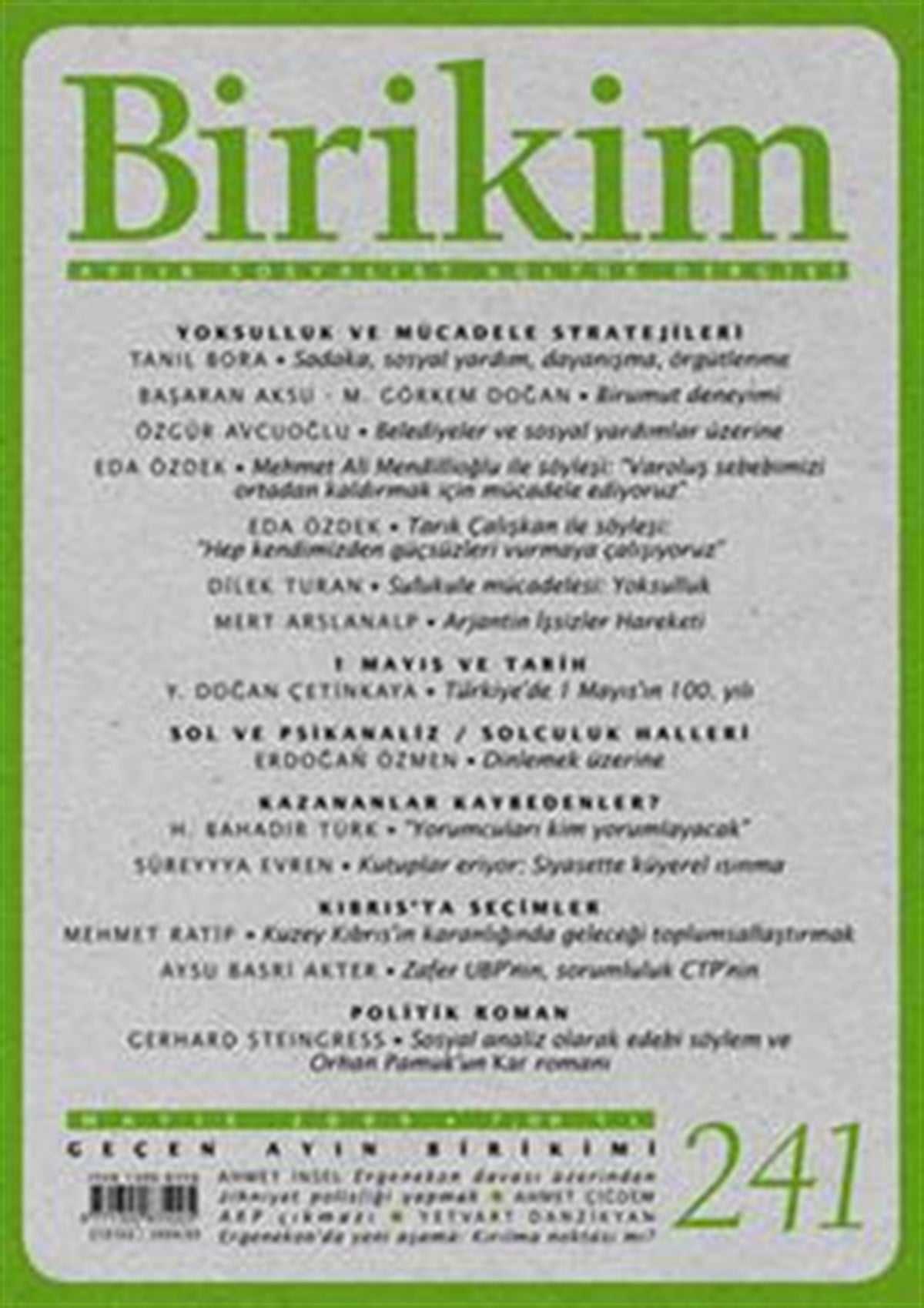 Birikim Sayı 241 (Mayıs 2009)