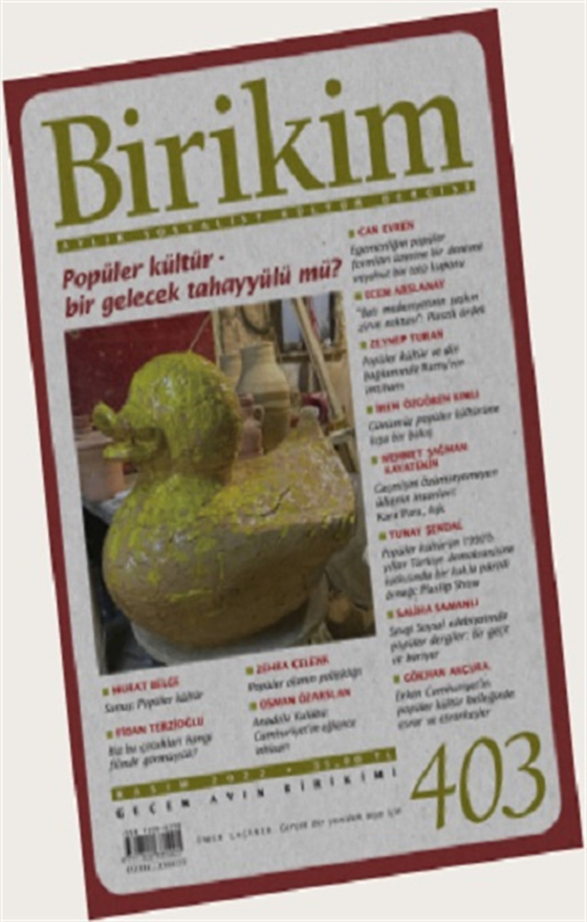 Birikim Sayı:403 (Kasım 2022)