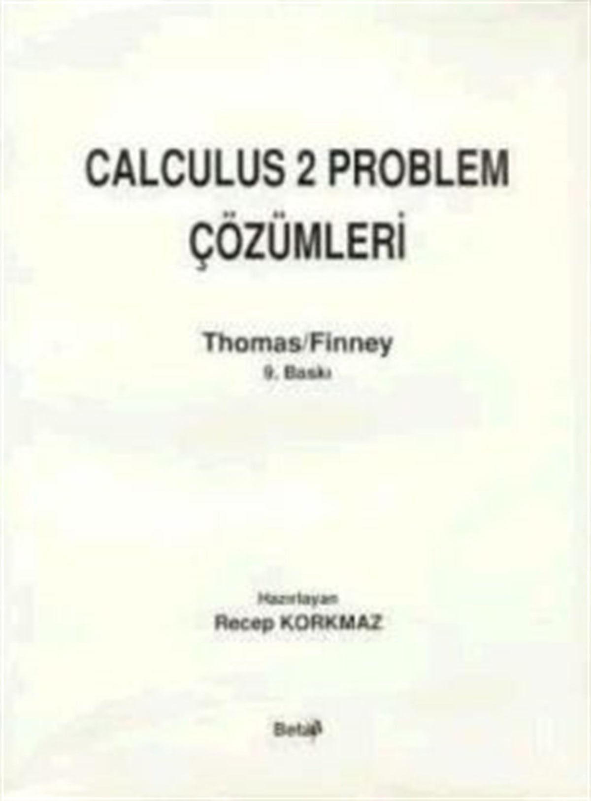 Calculus 2 Problem Çözümleri