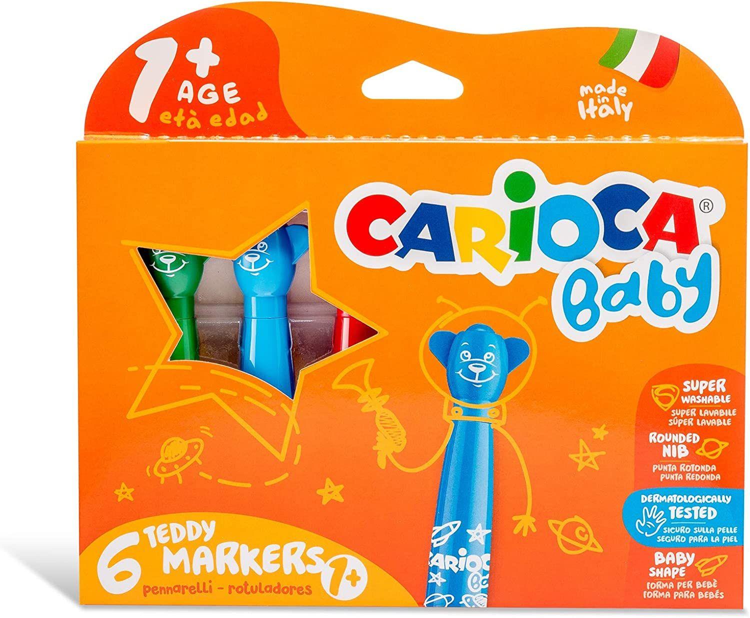 Carioca Baby Bebek Süper Yıkanabilir Keçeli 6'li Boya Kalemi