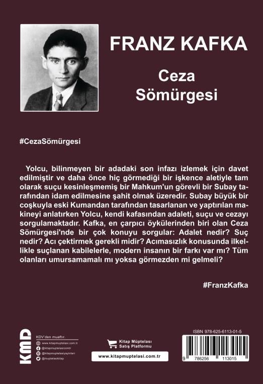 Ceza Sömürgesi , Franz Kafka , KMD Yayınları , 9786256113015 ,