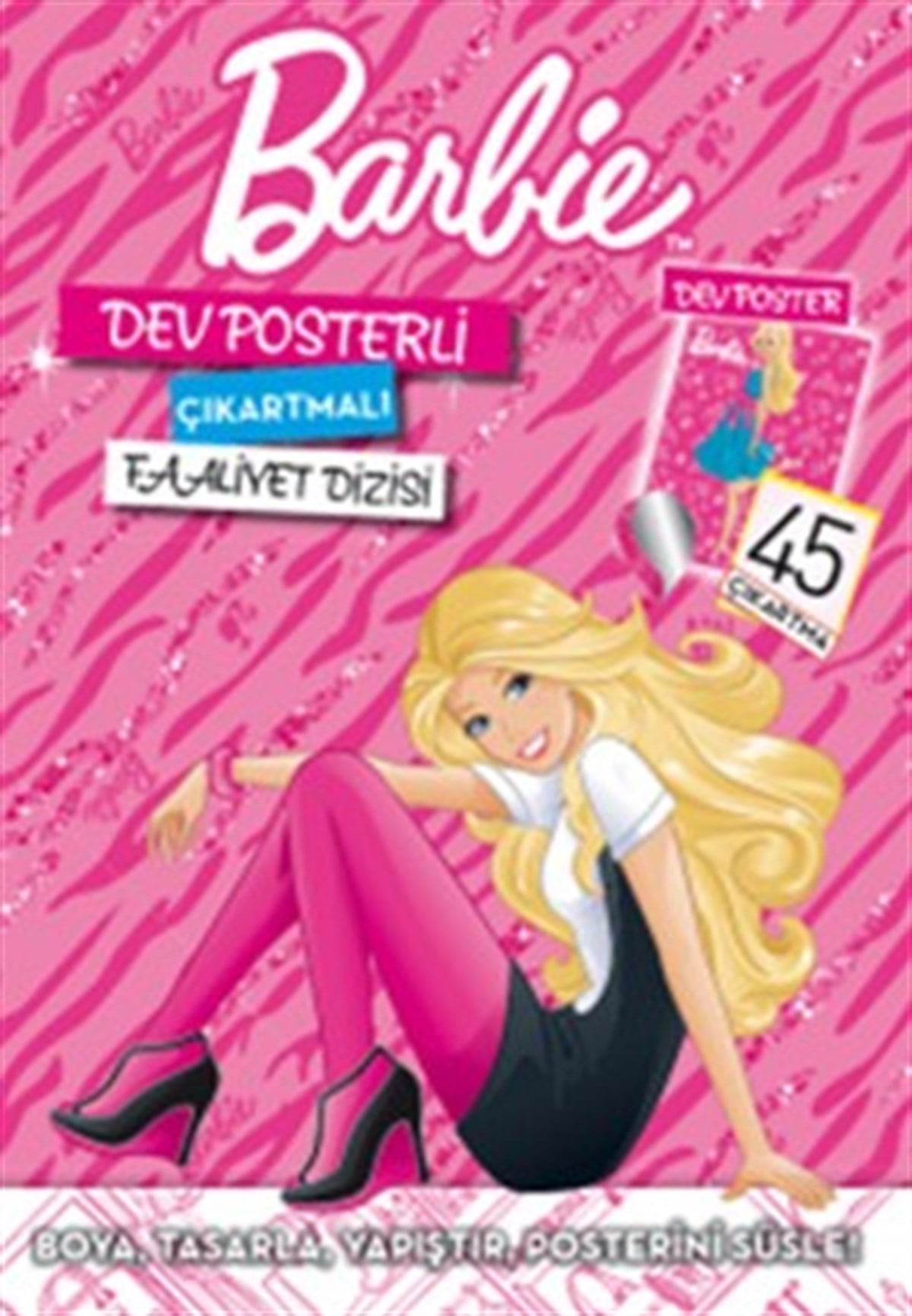 Dev Posterli Çıkartmalı Barbie