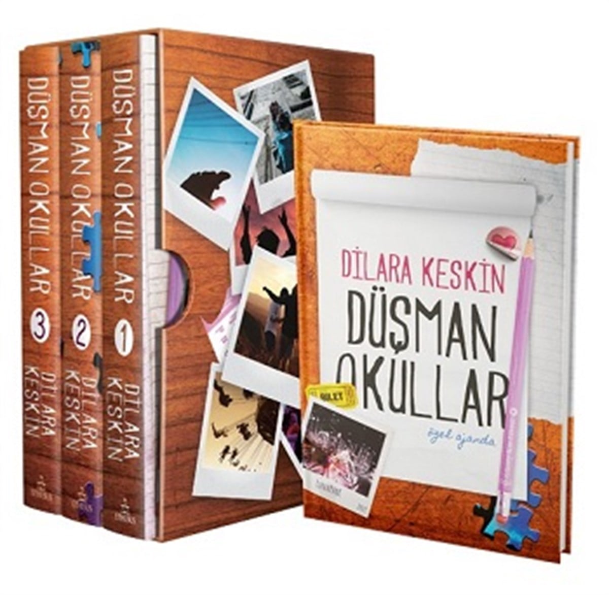 Düşman Okullar Seti ( 3 Kitap Takım, Ciltli )