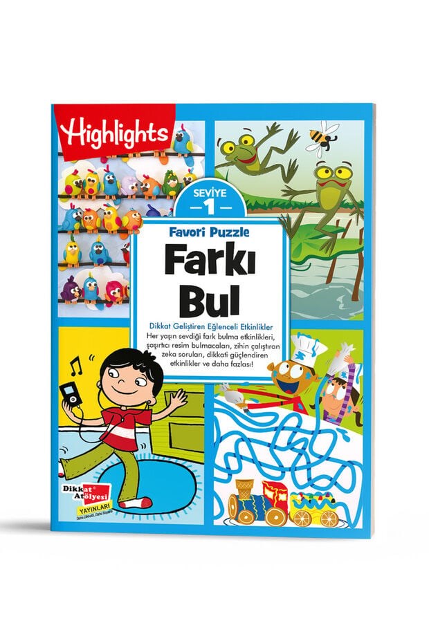 Farkı Bul 4’lü Set 5-9 Yaş Dikkat ve Zeka Geliştirme  200+ Aktivite