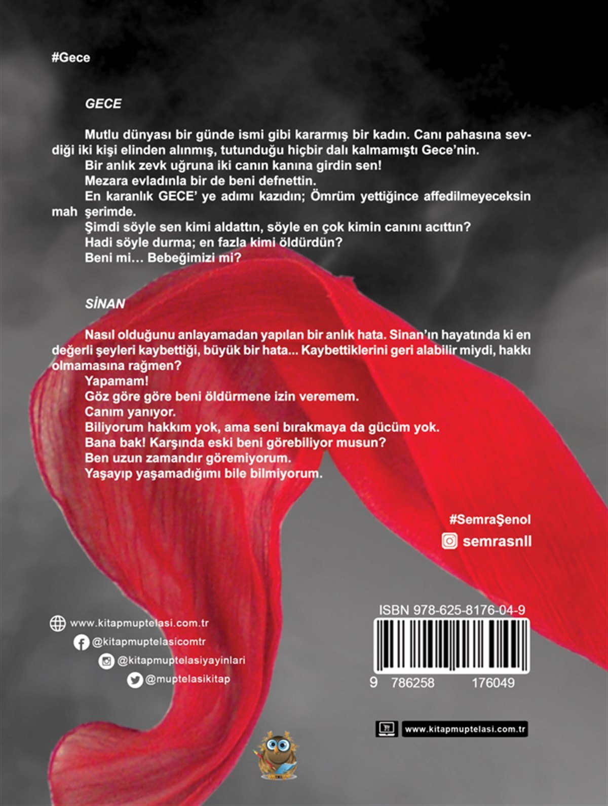 Gece , Semra Şenol , Kitap Müptelası Yayınları , 9786258176049 ,