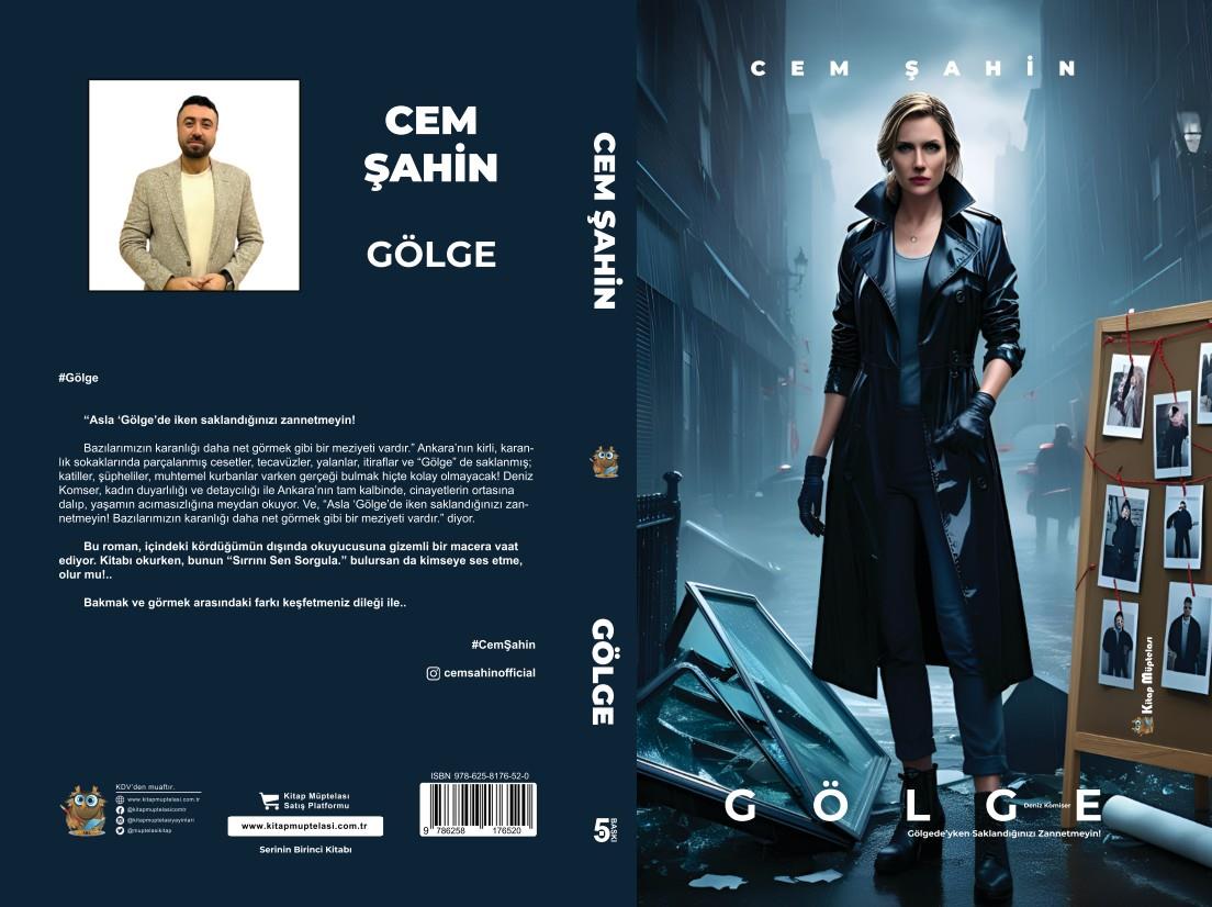Gölge - Deniz Komiser , Cem Şahin , Kitap Müptelası Yayınları , 9786258176520 ,
