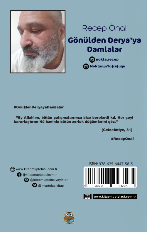 Gönülden Derya'ya Damlalar , Recep Önal , Kitap Müptelası Yayınları , 9786256447585 ,