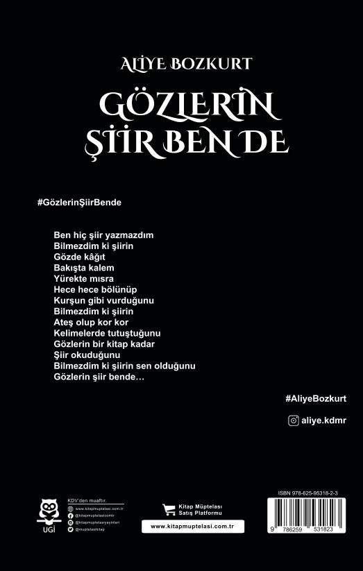 Gözlerin Şiir Ben de , Aliye Bozkurt , Vaveyla Yayıncılık , 9786259531823 ,