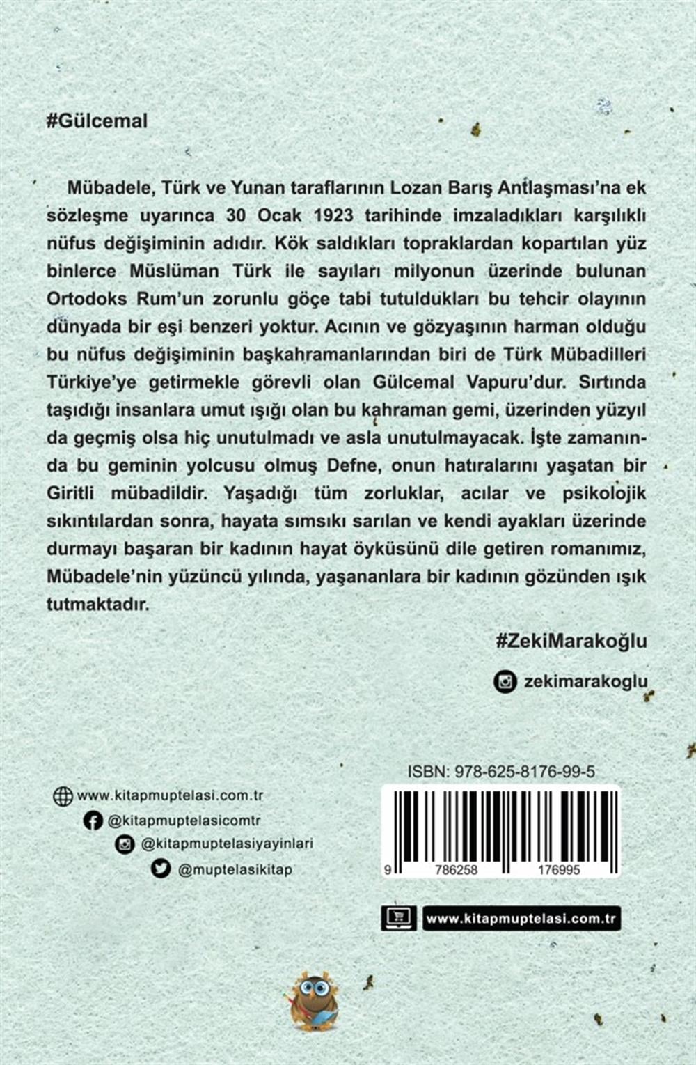 Gülcemal , Zeki Marakoğlu , Kitap Müptelası Yayınları , 9786258176995 ,