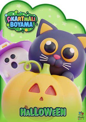Halloween Zamanı – Çıkartmalı Boyama Kitabı