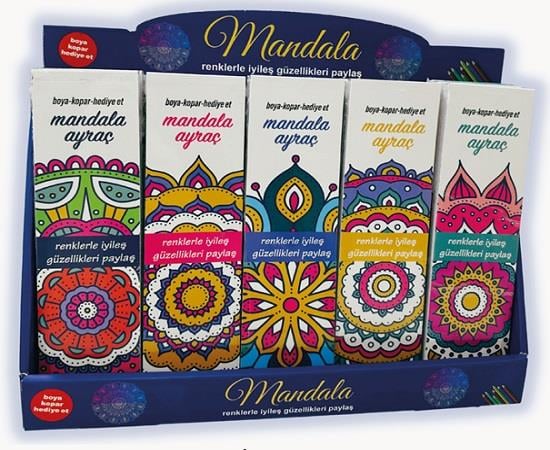 Her Üründen 6 Adet - Özel Kutusunda Mandala Ayraç - 30 Adetli Stand