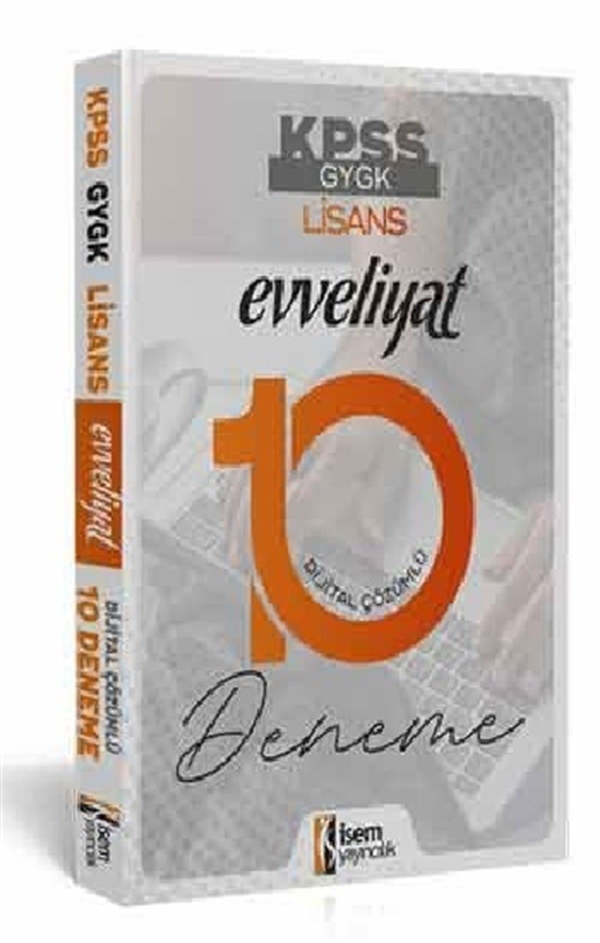 İsem Yayıncılık 2020 Evveliyat KPSS Genel Yetenek Genel Kültür Tamamı Dijital Çözümlü 10 Deneme