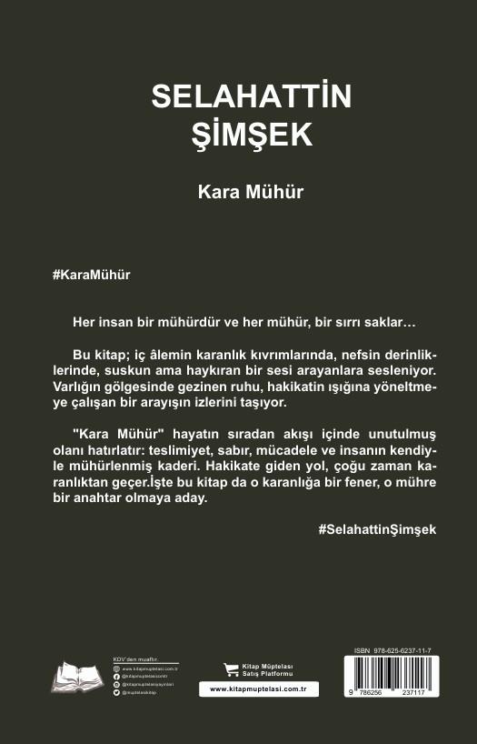 Kara Mühür , Selahattin Şimşek , Kalyora Yayıncılık , 9786259664941 ,