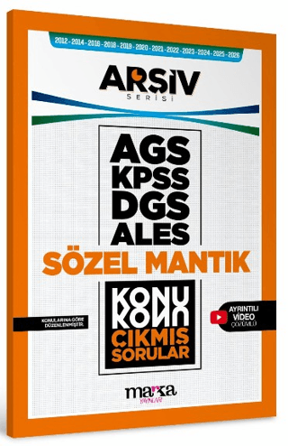 KPSS-DGS-ALES-AGS Sözel Mantık Konu Konu Çıkmış Sorular