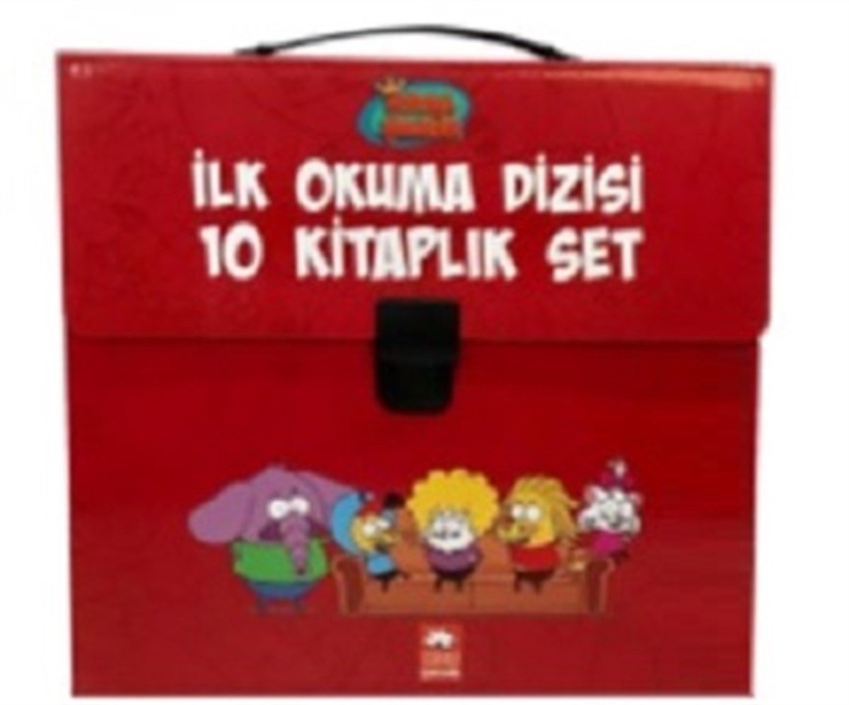 Kral Şakir İlk Okuma Kitaplari Çantali Set (10 Kitap Takım) - Kırmızı