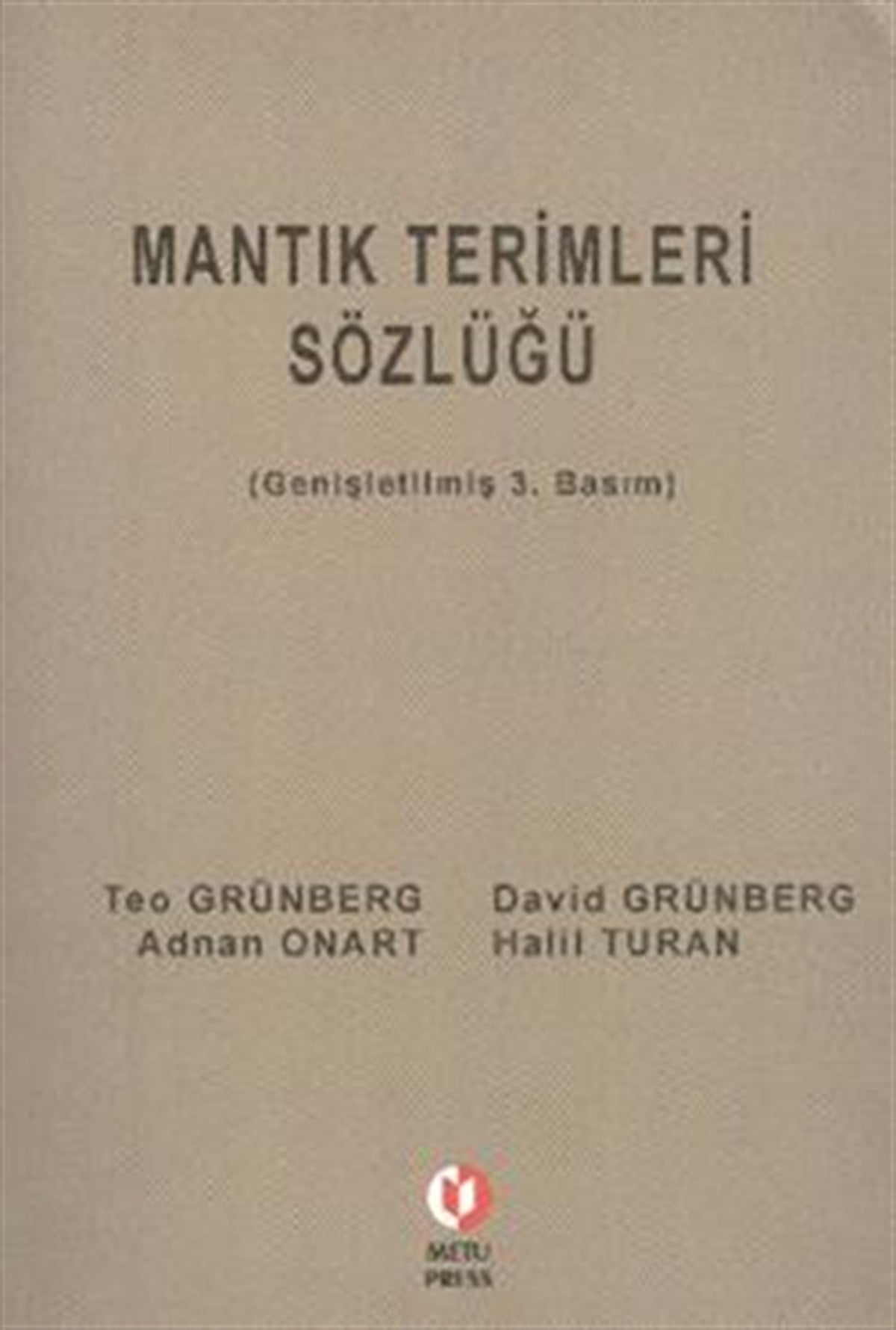 Mantık Terimleri Sözlüğü