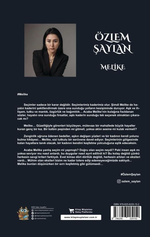 Melike , Özlem Şaylan , Kitap Müptelası Yayınları , 9786256225152 ,