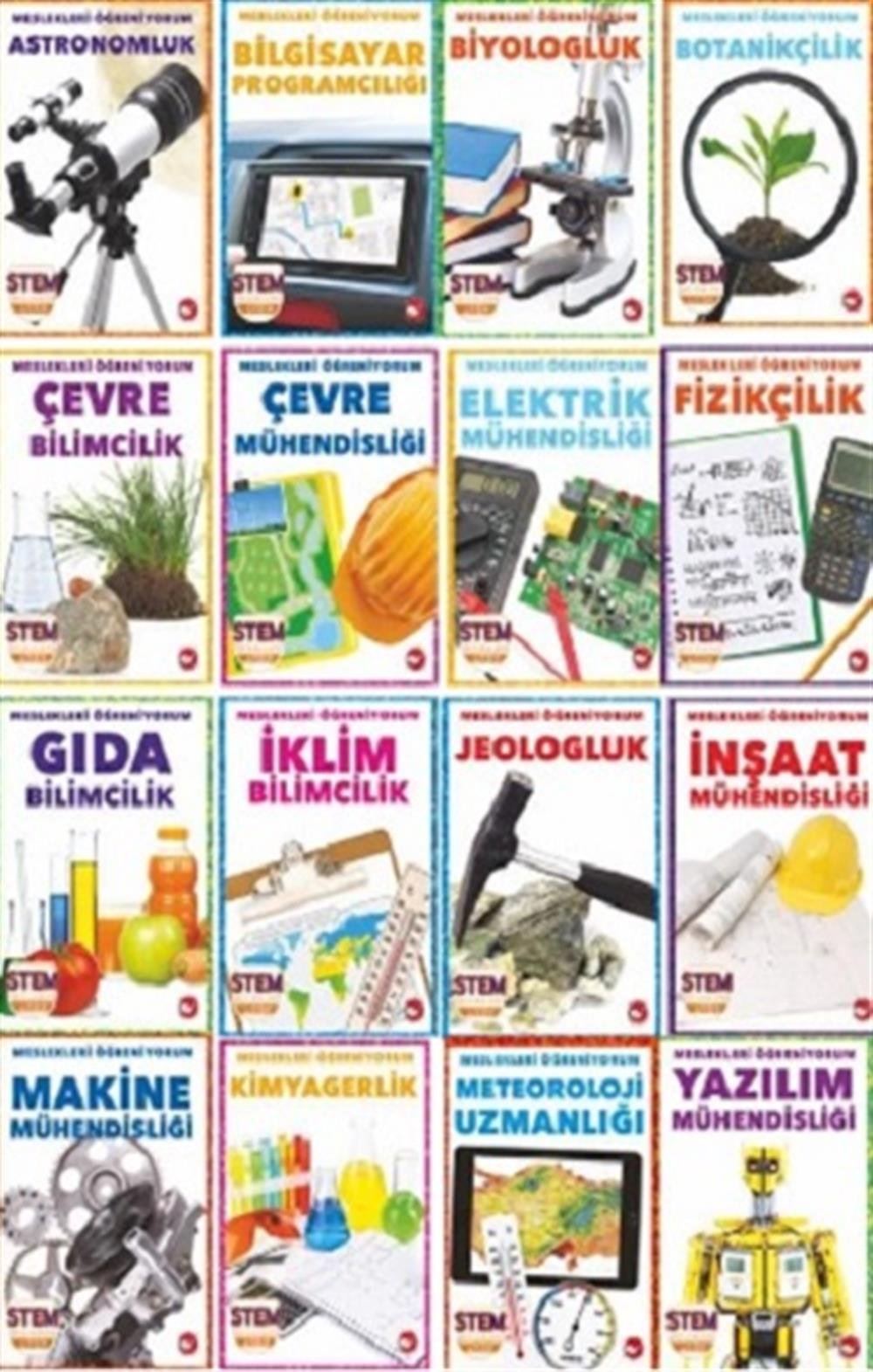 Meslekleri Öğreniyorum Set - 16 Kitap