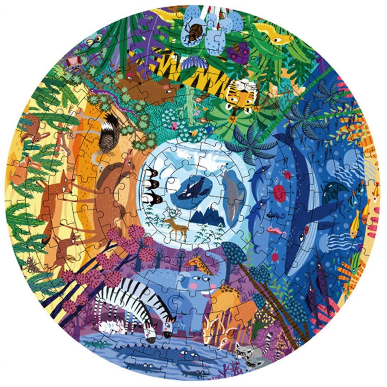 Mideer Animals Around The World Round Puzzle 150pcs