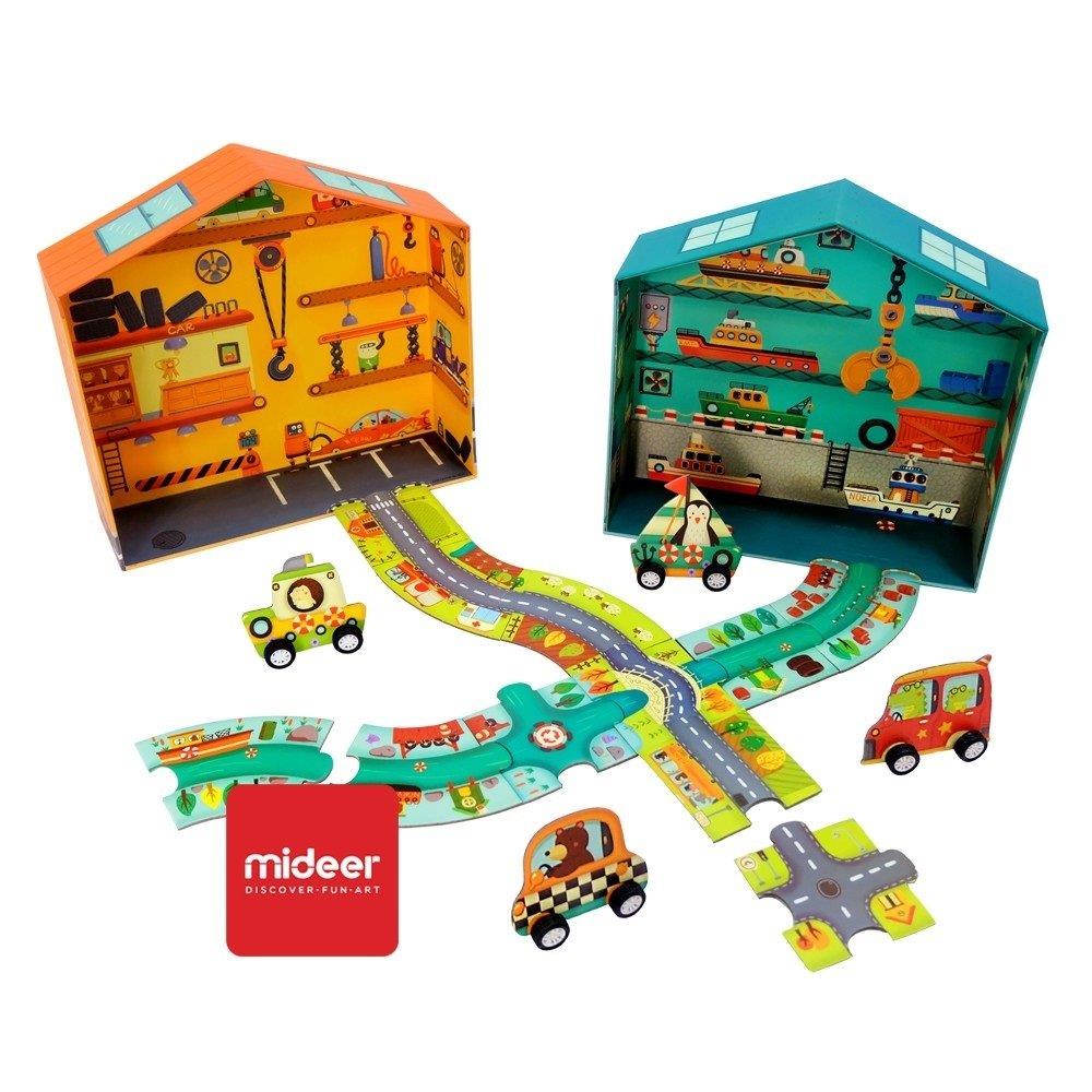 Mideer Puzzle Circuit - 38 Trafik Parkuru Bulmacası